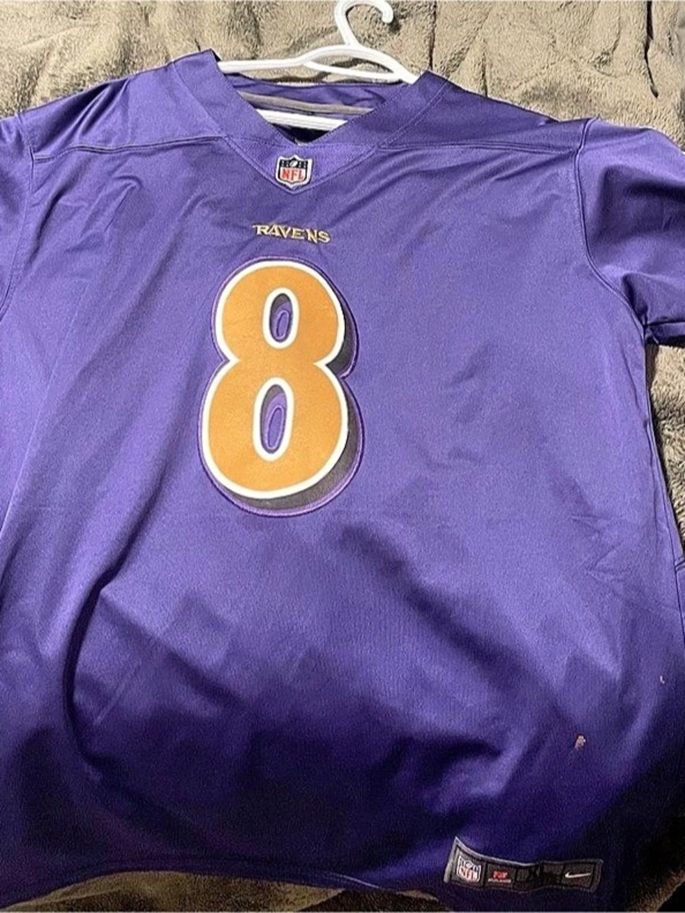 Nike Baltimore Ravens Lamar Jackson #8 Nike Game Jersey Baltimore Purple & Gold